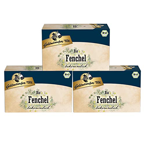 Goldmännchen-TEE Bio Fenchel, 20er, 3er Pack von Goldmännchen Tee