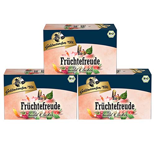 Goldmännchen-TEE Bio Früchtefreude, 20er, 3er Pack von Goldmännchen Tee