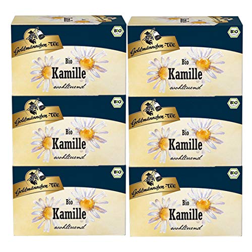 Goldmännchen-TEE Bio Kamille, 20er, 6er Pack von Goldmännchen Tee