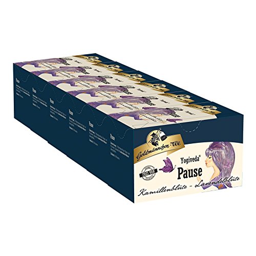 Goldmännchen-TEE Yogiveda "Pause" Kamillenblüte-Lavendelblüte 6er Pack von Goldmännchen Tee