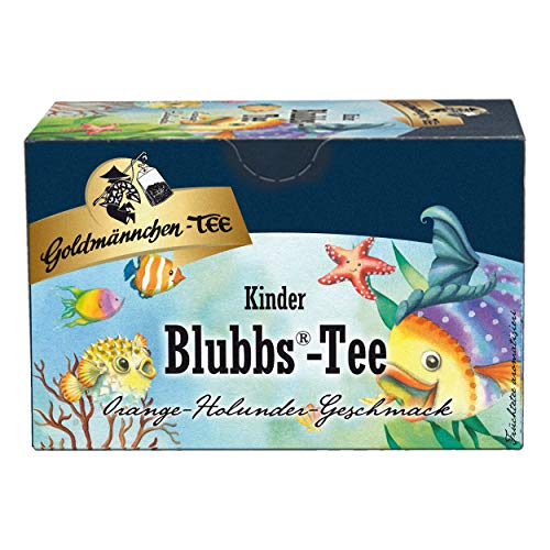 Goldmännchen Kindertee Blubbs-Tee, Kinder, Früchtetee, Tee, 20 einzeln versiegelte Teebeutel von Goldmännchen Tee