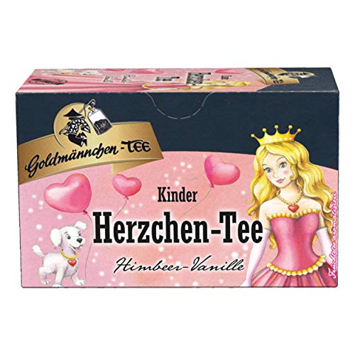 Goldmännchen Kindertee Herzchen-Tee, Kinder, Früchtetee, 20 einzeln versiegelte Teebeutel von Goldmännchen Tee