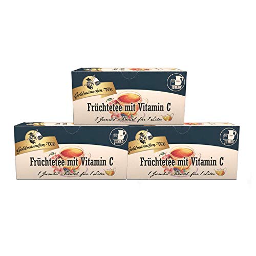 Goldmännchen-TEE JUMBO Früchte mit Vitamin C, 3er Pack von Goldmännchen Tee