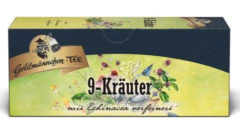 Goldmännchen-Tee 9- Kräutertee, 6er Pack (6 x 37,5 g) von Goldmännchen Tee