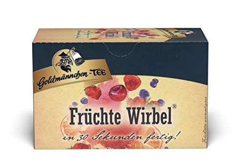 Goldmännchen Tee Früchte-Wirbel, 20 Teebeutel, 3er Pack (3 x 57 g) von Goldmännchen Tee