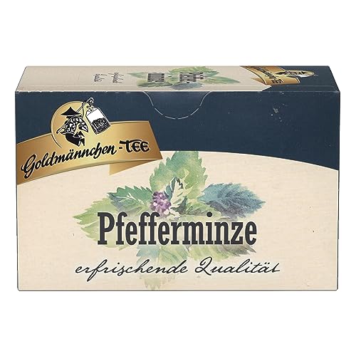 Goldmännchen Tee Pfefferminze, Kräutertee, 20 einzeln versiegelte Teebeutel von Goldmännchen Tee