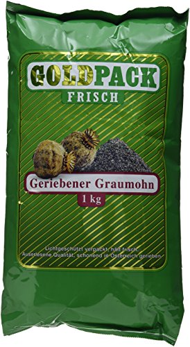 Goldpack Frisch Geriebener Graumohn, 1er Pack (1 x 1 kg) von Goldpack Frisch