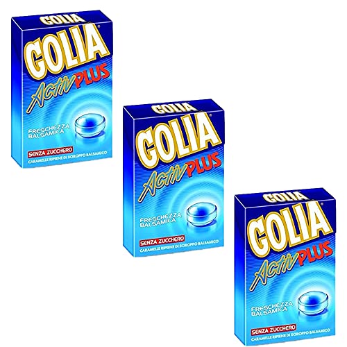 3x Perfetti Golia Activ Plus Süßigkeiten frisch Geschmack Bonbon Lollies 46g von GOLIA