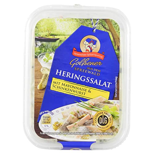 Heringssalat mit Mayonnaise & Schinkenwurst 6er Set (6 Packungen à 200 g) von Golßener