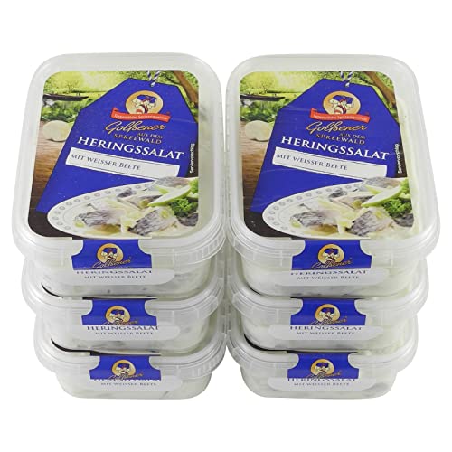 Heringssalat mit weißer Beete 6er Set (6 Packungen à 200 g) von Golßener