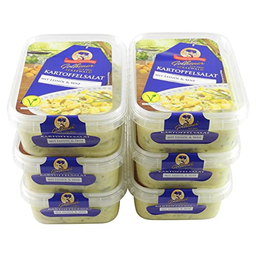 Kartoffelsalat mit Leinöl & Senf 6er Set (6 Packungen à 200 g) von Golßener