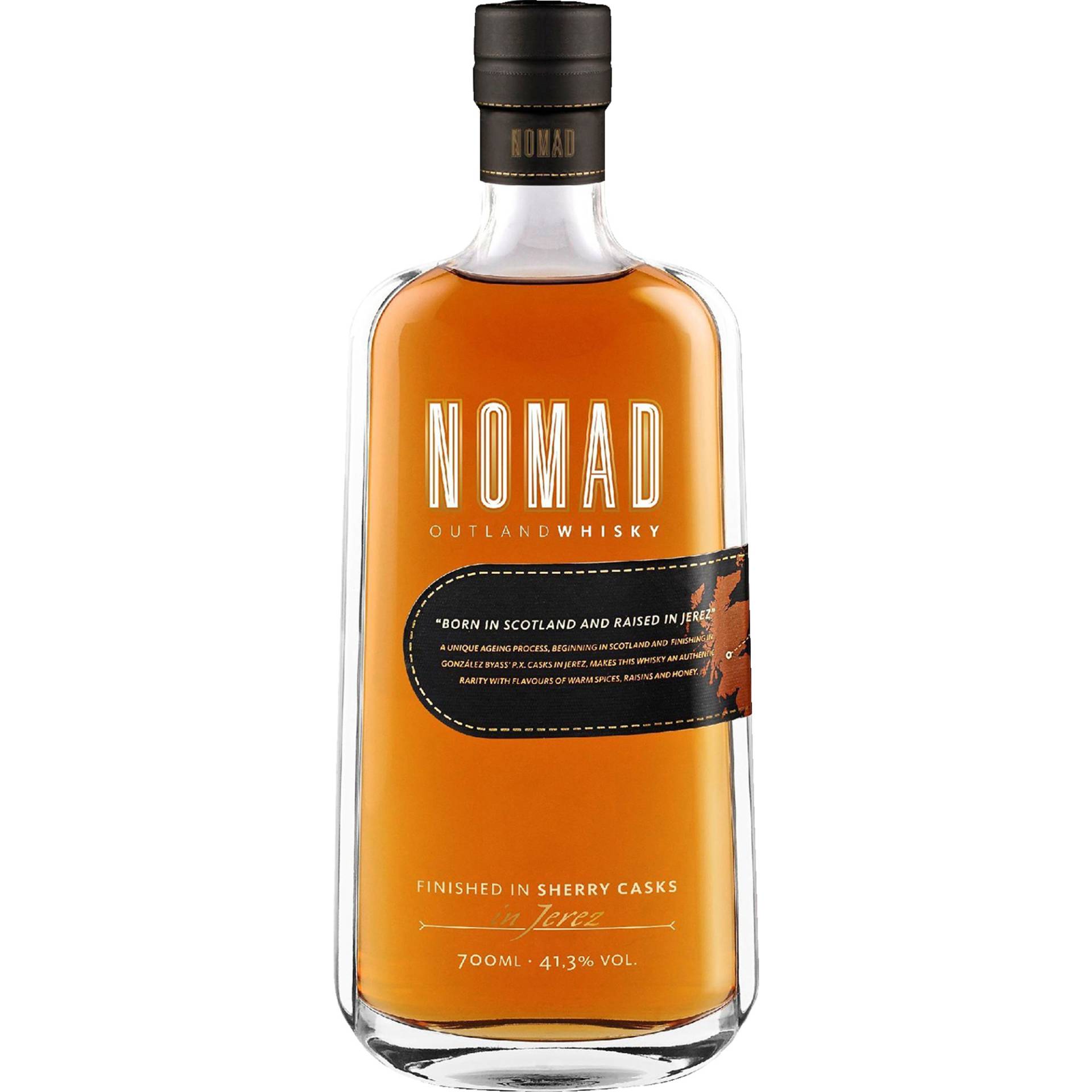 Nomad Outland Whisky, 0,7 L, 41,30% Vol., Spirituosen von Gonzalez Byass S.A., Calle de Manuel Maria González 12, 11403 Jerez de la Frontera, Spanien