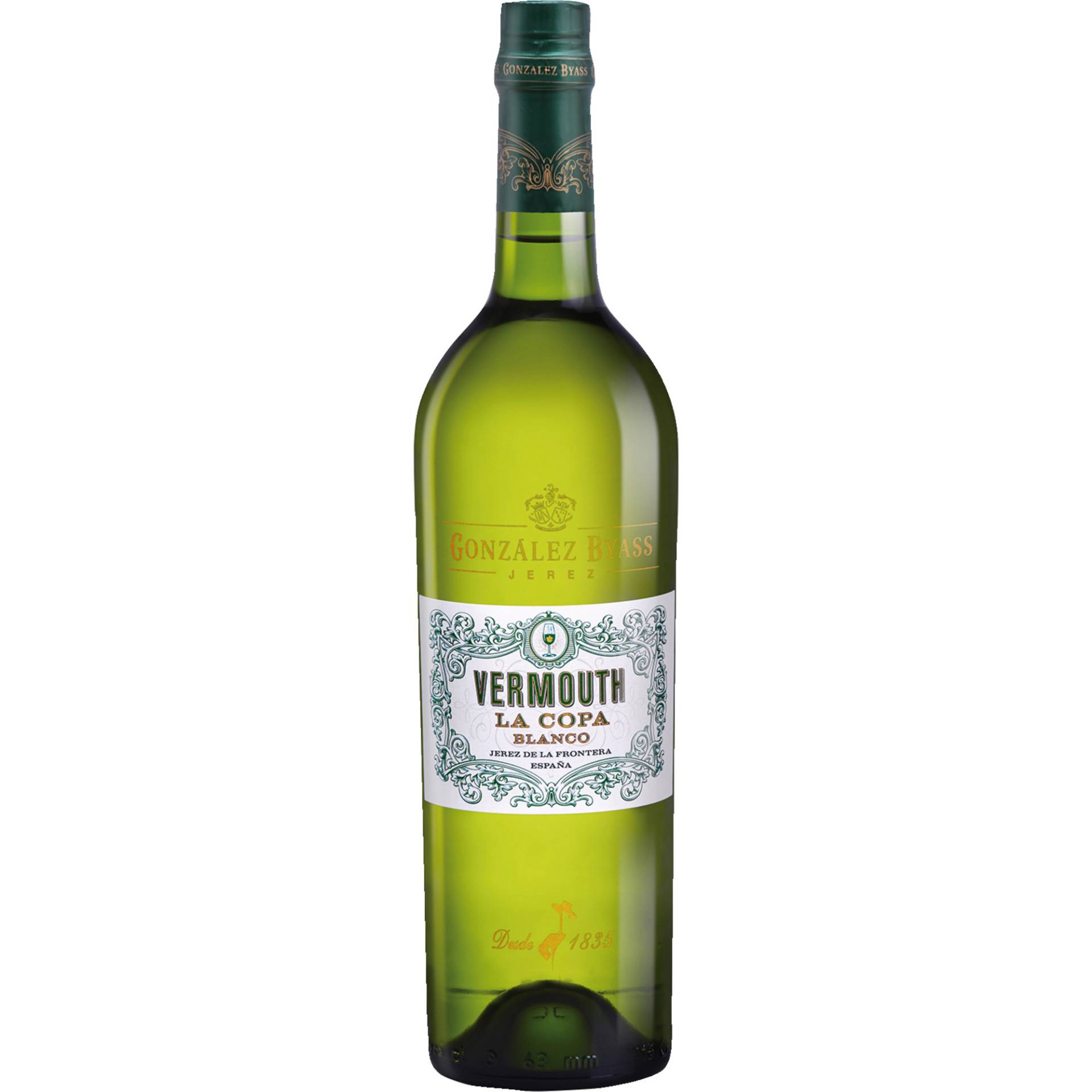 Vermouth La Copa Blanco, Jerez/Xerez/Sherry DO, 15% Vol., Spirituosen Vermouth La Copa Blanco, Jerez/Xerez/Sherry DO, 15% Vol., Spirituosen von Gonzalez Byass S.A., Calle de Manuel Maria González 12, 11403 Jerez de la Frontera, Spanien