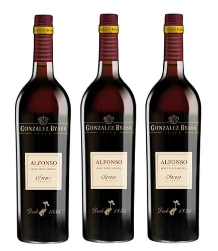3x 0,75l - González Byass - Alfonso - Oloroso - Jerez-Xérès-Sherry D.O.P. - Spanien - Sherry trocken von Gonzalez Byass