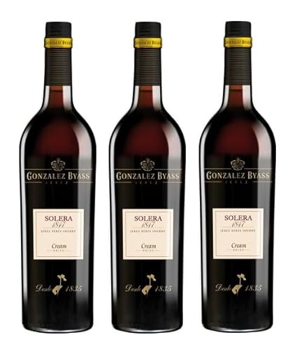 3x 0,75l - González Byass - Solera 1847 - Cream - Jerez-Xérès-Sherry D.O.P. - Spanien - Sherry süß 3x 0,75l - González Byass - Solera 1847 - Cream - Jerez-Xérès-Sherry D.O.P. - Spanien - Sherry süß von González Byass