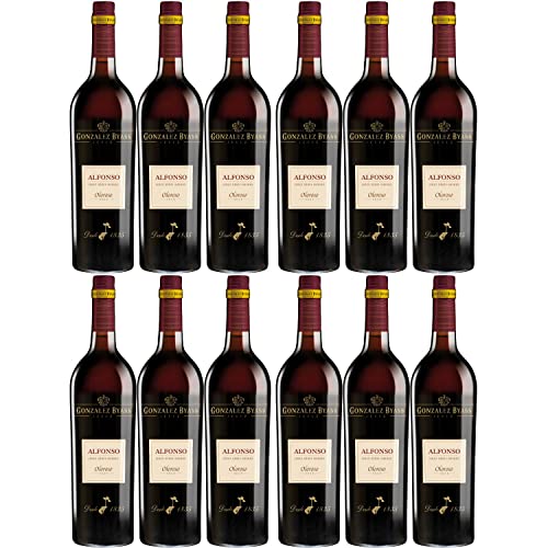 González Byass Alfonso Oloroso Sherry weiß trocken seco Jerez Spanien I Visando Paket (12 Flaschen) von González Byass