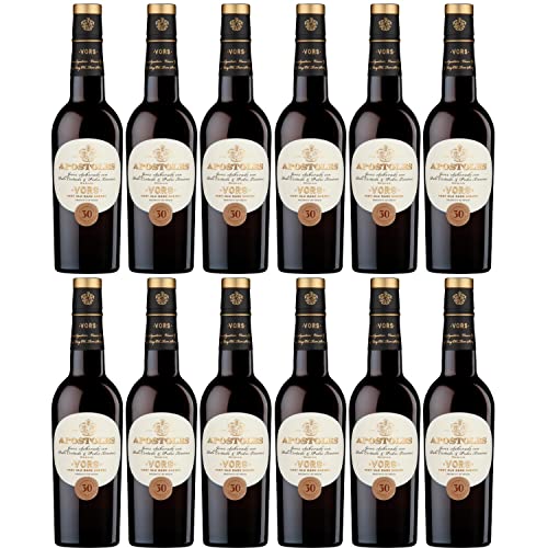 González Byass Apostoles Palo Cortado VORS GP halbe Flasche Sherry weiß lieblich Jerez Spanien I Visando Paket (12 Flaschen) von González Byass