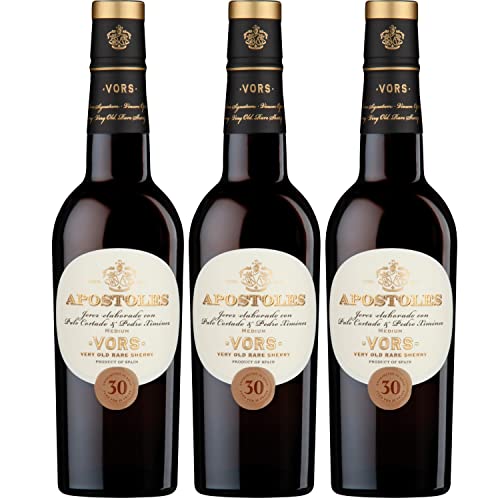 González Byass Apostoles Palo Cortado VORS GP halbe Flasche Sherry weiß lieblich Jerez Spanien I Visando Paket (3 Flaschen) von Gonzalez Byass