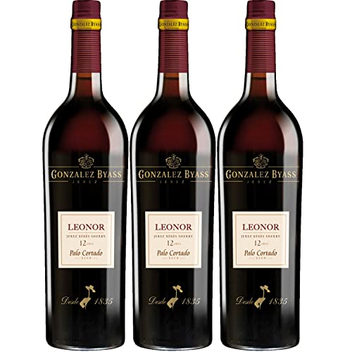 González Byass Leonor Palo Cortado Sherry weiß secco trocken Jerez Spanien Inkl.FeinWert E-Book (3 x 0,375l) von Gonzalez Byass