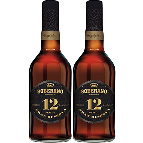 González Byass Soberano Solera Reserva 12 Jahre Brandy süß Jerez Spanien I Visando Paket (2 Flaschen) von Gonzalez Byass