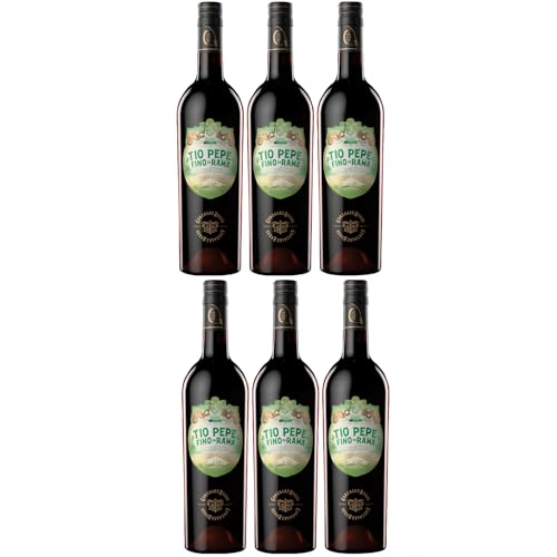 González Byass Tio Pepe Fino en Rama Sherry trocken halbe Flasche Jerez Spanien Inkl. FeinWert E-Book (6 x 0,375l) von González Byass
