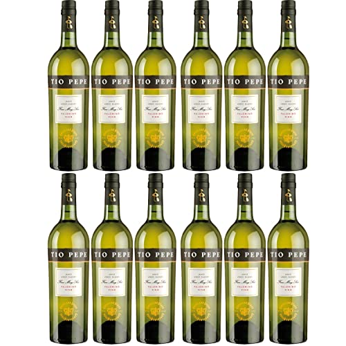 González Byass Tio Pepe Palomino Fino Sherry trocken Jerez Spanien Inkl. FeinWert E-Book (12 Flaschen) von Gonzalez Byass