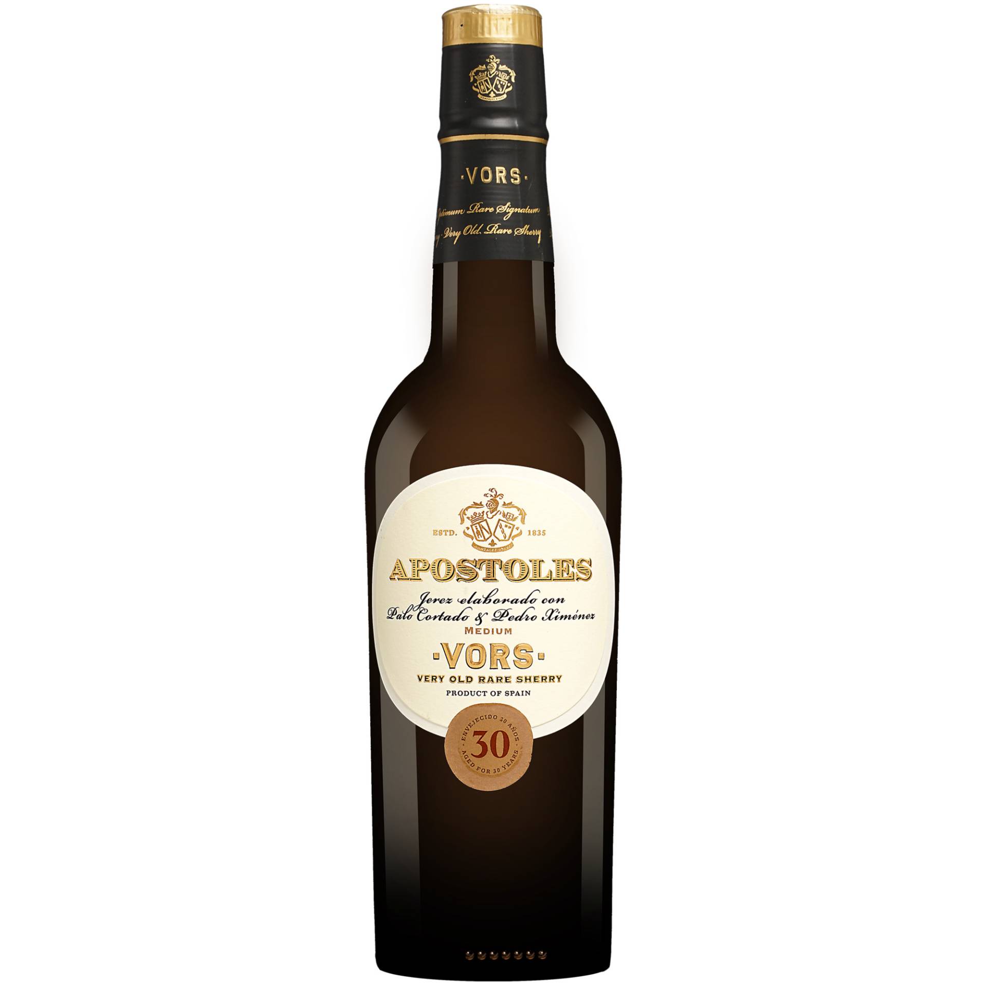 González Byass V.O.R.S. 30 Años Palo Cortado Medium »Apóstoles« - 0,375 L 0.375L 20% Vol. Halbtrocken aus Spanien González Byass V.O.R.S. 30 Años Palo Cortado Medium »Apóstoles« - 0,375 L 0.375L 20% Vol. Halbtrocken aus Spanien von González Byass