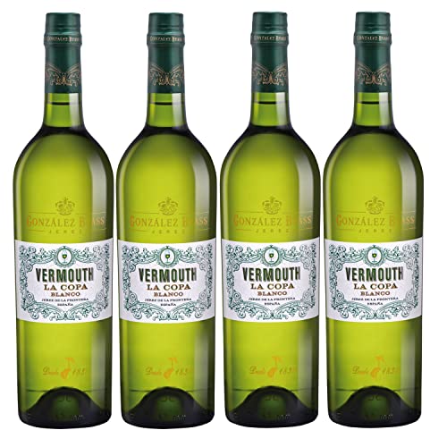 González Byass Vermouth La Copa Blanco trocken Wermut weiß Spanien I Visando Paket (4 Flaschen) von González Byass