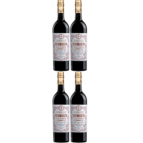 González Byass Vermouth La Copa Reserva Wermut Wermuth Bitter weiß halbtrocken Spanien I Visando Paket (4 Flaschen) von González Byass