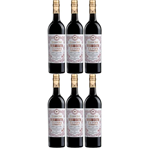 González Byass Vermouth La Copa Reserva Wermut Wermuth Bitter weiß halbtrocken Spanien I Visando Paket (6 Flaschen) von González Byass