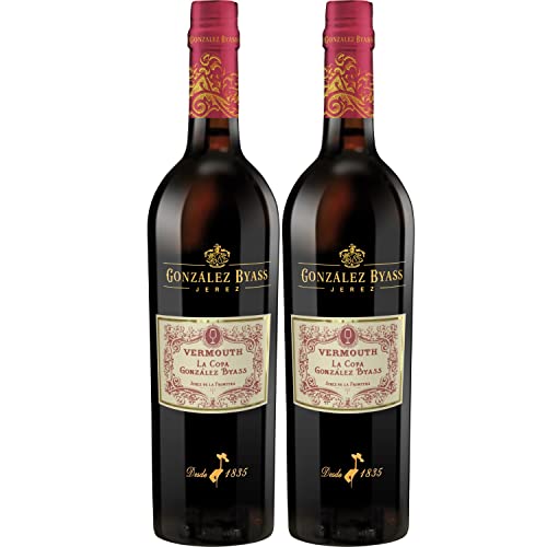 González Byass Vermouth La Copa Rojo Wermut rot süß Spanien I Visando Paket (2 Flaschen) von González Byass