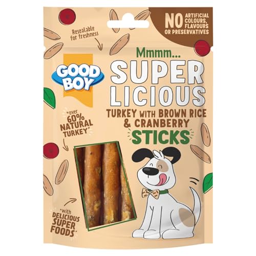 Good Boy Superlicious Sticks Truthahn Hundeleckerlis, 70 g Good Boy Superlicious Sticks Truthahn Hundeleckerlis, 70 g von Good Boy