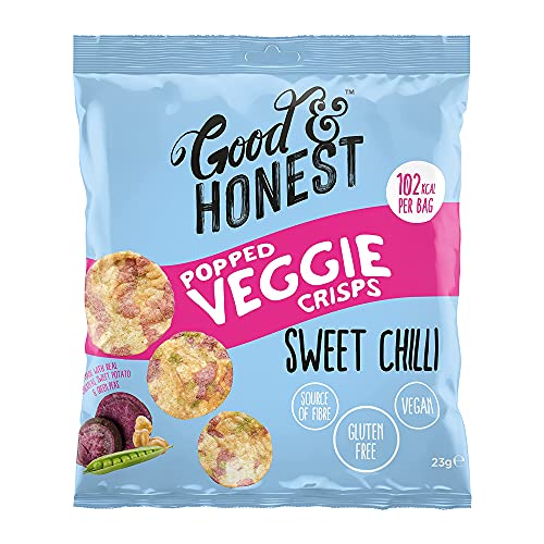 Good & Honest Chips Veggie Chickpea, Sweet Potato & Pea Sweet Chili, 24 x 23 g von Good & Honest