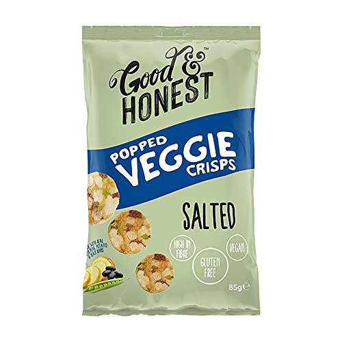 Good & Honest Chips Veggie Green Pea & Black Bean Salz 8 x 85 g von Good & Honest