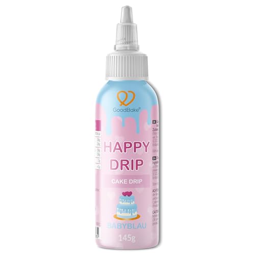 GoodBake Happy Drip Babyblau 145g, Cake Drip, Kuchenglasur aus Schokolade zum Dekorieren & Verzieren für Kuchen, Torten, Donuts etc, glutenfrei, vegan GoodBake Happy Drip Babyblau 145g, Cake Drip, Kuchenglasur aus Schokolade zum Dekorieren & Verzieren für Kuchen, Torten, Donuts etc, glutenfrei, vegan von GoodBake
