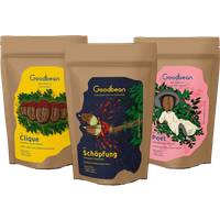 Goodbean FIlterkaffee Fruchtig Probierset Filter online kaufen | 60beans.com 3 x 250g / French Press | Karlsbader Kanne | Cold Brew von Goodbean Coffee