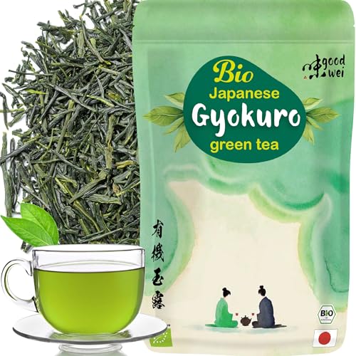 Bio Gyokuro Grüner Tee Handgeerntet aus Japan, 120g - Japanische Grünetee Spezialität Bio Gyokuro Grüner Tee Handgeerntet aus Japan, 120g - Japanische Grünetee Spezialität von Goodwei