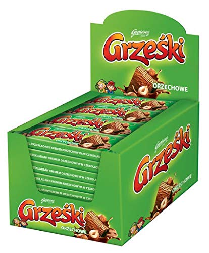 36x Grzeski Waffelriegel mit Hasselnuss Orzechowe 36g (Karton) von GOOD4YOU