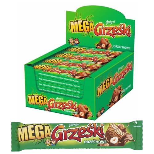 GRZEŚKI WAFERS MEGA NUTS 48G / 32STK von Goplana