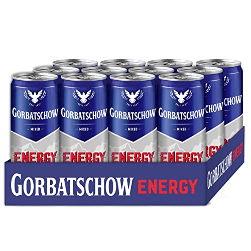 Gorbatschow Energy (12 x 0.33 l) 10 prozent volumen - JETZT NEU. Der beliebte Wodka Gorbatschow trifft auf Energy Drink, Wodka Energy, fertig gemixt in der Dose, trinkfertig von Gorbatschow
