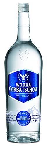 Wodka Gorbatschow 37,5 Prozent vol. (1 x 3 l) Premium Vodka - absolute Reinheit und Klarheit, milder Geschmack, ideal als Longdrink, im Cocktail oder als Shot von Gorbatschow