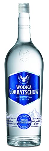 Gorbatschow Wodka 37,5 Prozent vol. (1 x 3 l) Premium Vodka - mild, klar und rein im Geschmack, pur als Shot oder gemixt als Cocktail oder Longdrink genießen von Gorbatschow