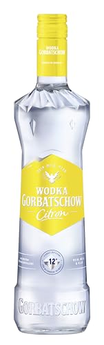 Wodka Gorbatschow Citron 37,5 Prozent vol. (1 x 0,7 l) Premium Vodka mit Zitronengeschmack, Lemon flavored Wodka - für Longdrinks, Cocktails oder als Shot von Gorbatschow