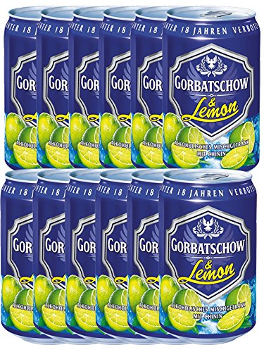 Wodka Gorbatschow Lemon in Dose 12 x 0,33 Liter von Gorbatschow