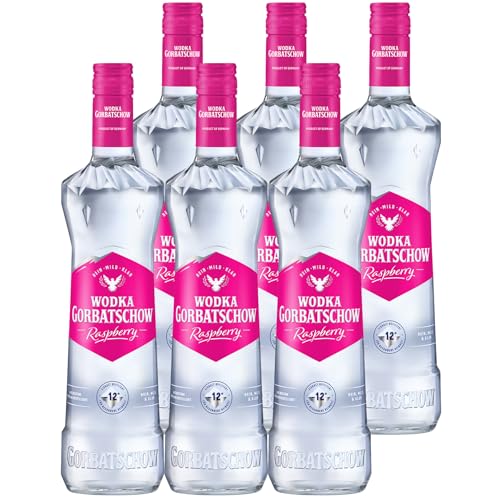 Wodka Gorbatschow Raspberry 37,5 Prozent vol. (6 x 0,7l) - Premium Wodka mit Himbeergeschmack - Raspberry Flavored Vodka von Gorbatschow