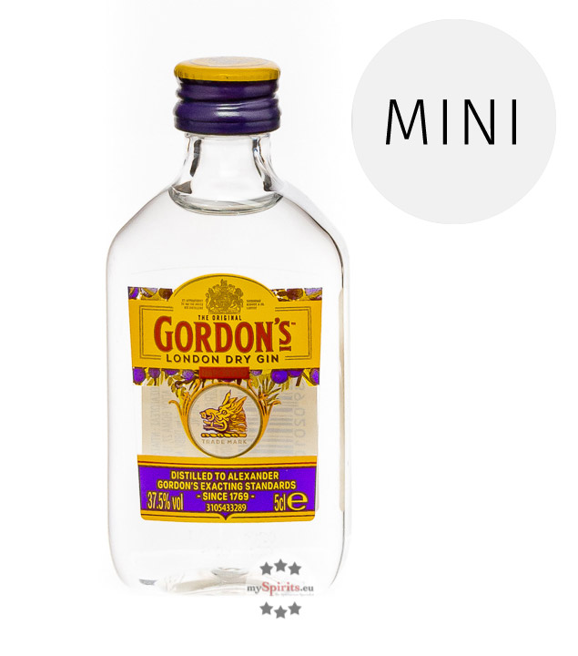 Gordon’s London Dry Gin  (37,5 % vol., 0,05 Liter) von Gordon's