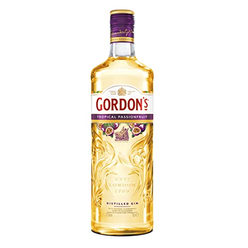 Gordon's Tropical Passionfruit Gin | Premium destilliert | Erfrischend köstlich | mit Passionsfruchtgeschmack | Empfohlenes Geschenk für die Abende mit Freunden | 37,5% vol | 700 ml Einzelflasche | von Gordon's