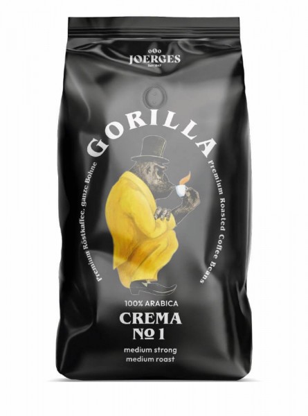 AKTION - Espresso Gorilla Crema No.1 - 1kg Bohnen von Gorilla Kaffee