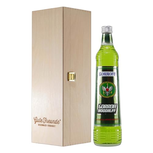 Gorroff Woodruff Likör und Wodka mit Geschenk-Holzkiste Gorroff Woodruff Likör und Wodka mit Geschenk-Holzkiste von Gorroff