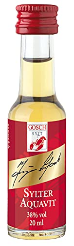 Gosch | Sylter Aquavit | 24 x 20 ml | Perfekt ausbalanciert | Feine Dill - & Kümmelnoten | Milde Rezeptur | Von Jürgen Gosch von Gosch